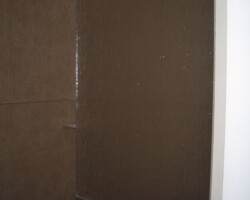 3/8” tempered rain glass with chrome channel